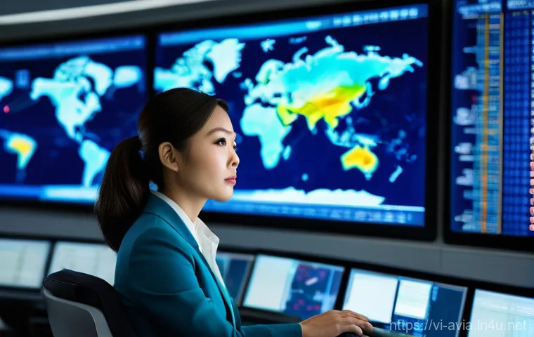 항공운항관리사 이직 준비법 - **Prompt:** A highly focused female Aviation Operations Manager, of Vietnamese descent, in her late ...