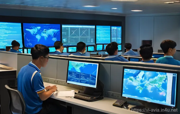 항공운항관리사 이직 준비법 - **Prompt:** A highly focused female Aviation Operations Manager, of Vietnamese descent, in her late ...