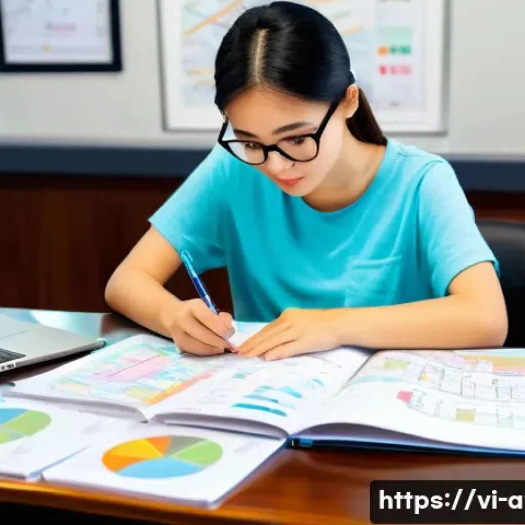 항공운항관리사 자격증 재시험 - **Prompt 1: Focused Aviation Study Session**
"A young Vietnamese woman, in her early 20s, sits a...