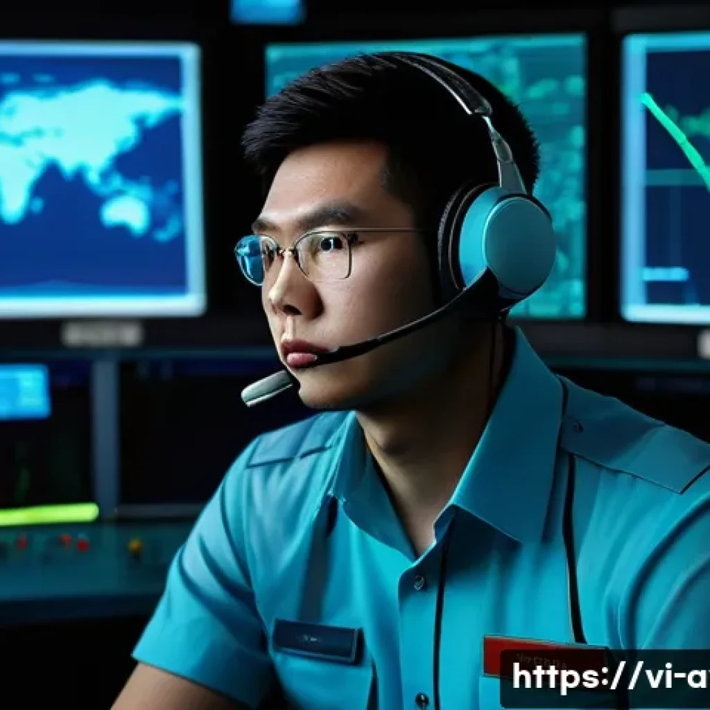 항공운항관리사 자격증 준비 스터디 - **Prompt 1: Intense Focus in Air Traffic Control**
    "A highly focused young Vietnamese air traffi...